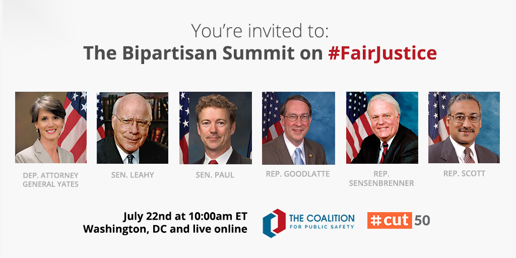 Watch the Bipartisan Summit on Fair Justice LIVE Right on CrimeRight